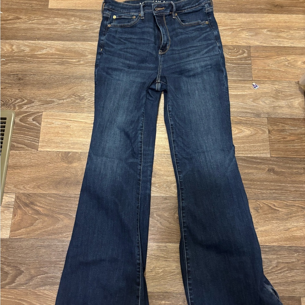 American Eagle Outfitters Dark Blue Flare Jeans